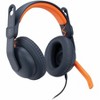 Logitech Zone Learn Headset Graphite & Orange - Wired - 4.30 ft USB Type A Cable - Adjustable Headband - Plug and Play - Over-the-ear - 2 of 4