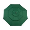 VisioGear Patio Umbrellas, Outdoor Umbrella with Auto-tilt, 3-Tier Market Umbrella with 8 Ribs, Green, 115.75"*98.43"*115.75" - 4 of 4
