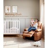 Coucheta 360° Swivel Rocker Recliner with Massage & Heating, Manual Reclining Chair with Cup Holders, USB Port & Side Pocket - 3 of 4