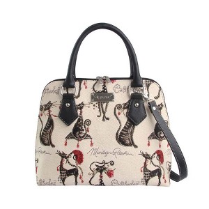 Signare USA Marilyn Robertson Catitudes Convertible Top Handle Handbag - 1 of 4