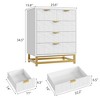 Dresser for Bedroom, 5 Drawer Dresser with Metal Legs, Modern Chest Organizer with Wide Storage - 2 of 4