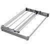 Honey-Can-Do Oversize Folding Drying Rack: Collapsible Indoor Steel Clothes Rack, 50 lb Capacity, Silver - 4 of 4