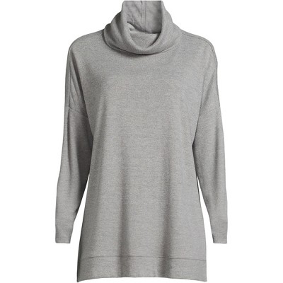 Lands' End Women's Long Sleeve Cozy Knit Cowl Neck Tunic