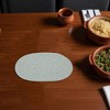Unique Bargains Trivet Oval Rope Coaster Cotton Non-Woven Fabric 12.6"x8.66"x0.31" - 2 of 3