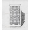 Bacati - Ikat Gray Damask Muslin 100 percent Cotton Universal Baby US Standard Crib or Toddler Bed Fitted Sheet - 3 of 4