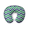 Bacati - 3 pc Chevron/Dots Navy Green Hugster Feeding & Infant Support Nursing Pillow with 2 removable zippered covers - 2 of 4