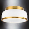 Urban Ambiance Luxury Modern Indoor Ceiling Light,  5-1/8''H x 11-1/4"W x 11-1/4''D,  Brushed Bronze Finish, UHP4771 - 3 of 4