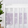 Sweet Jojo Designs Girl BreathableBaby Breathable Mesh Crib Liner Rose Lavender Purple - 3 of 4