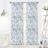 Kate Aurora 2 Piece Shabby Chic Cherry Blossom Designed Airy Sheer Rod Pocket & Back Tab Curtain Panels - 2 of 3