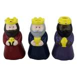 Northlight Set of 3 Wise Men Christmas Nativity Taper Candle Holders 6.5"
