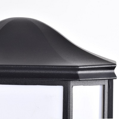 Black Aluminum Dimmable LED Outdoor Lantern