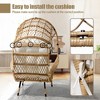 Pellebant Outdoor Wicker Basket Egg Chair with Cushion - 4 of 4