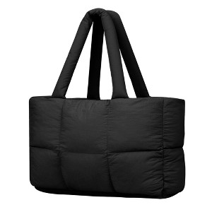 Generic Quilted Puffer Tote Bag for Women Soft Puffy Handbags Purse Soft Lightweight Shoulder Bag - 1 of 4