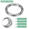 Unique Bargains Dream Catcher Stainless Steel Macrame Wreath Floral Round Metal O Rings 24 Pcs - 2 of 4