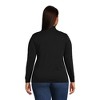 Lands' End Women's Relaxed Cotton Long Sleeve Mock Turtleneck - 2 of 4
