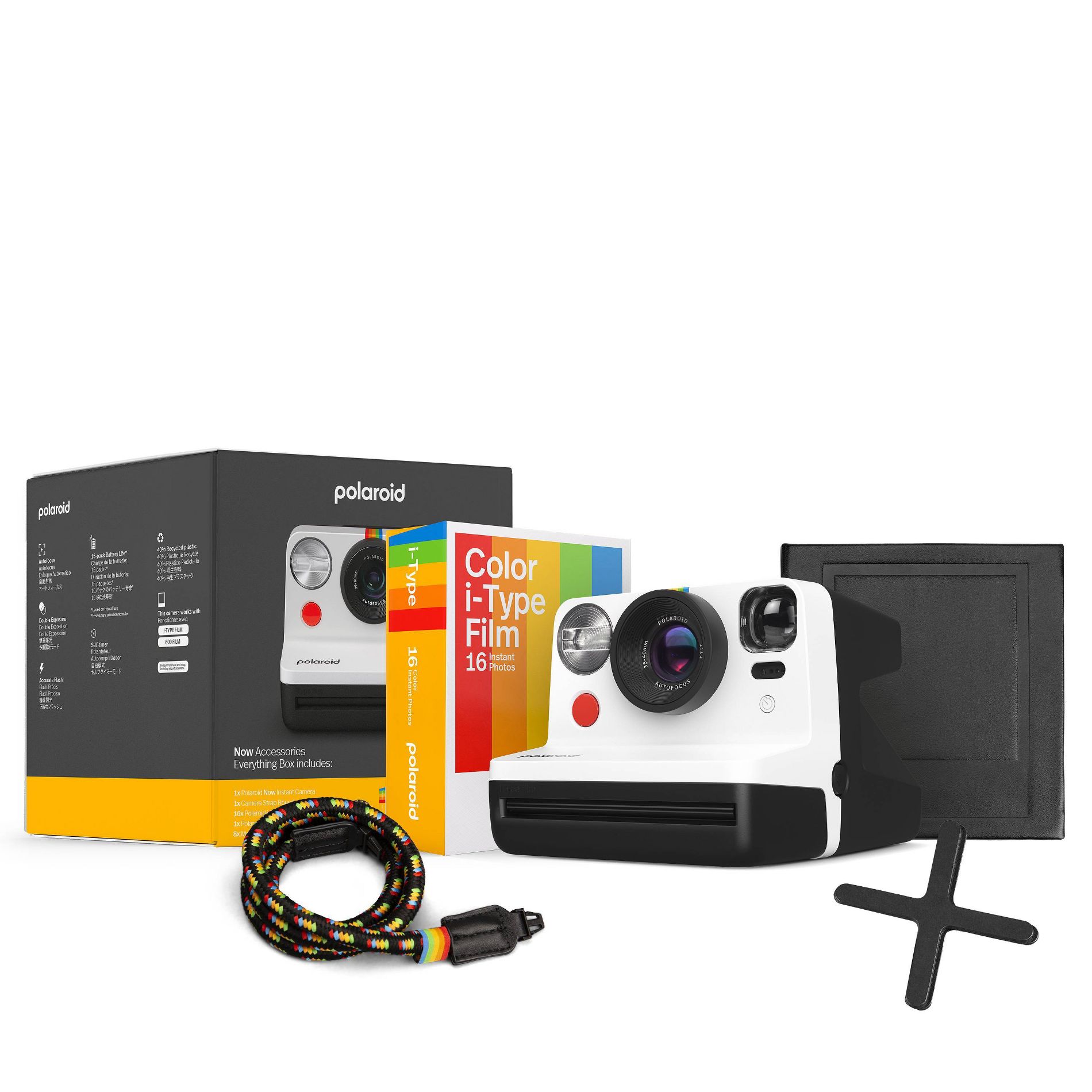 Polaroid Essentials Box: Film Camera with Automatic Focus & Polaroid 600 Format