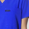 Members Only Palermo V-Neck Scrub Top for Women With Zipper Pocket - 3 of 4