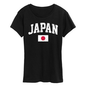 Women's - Instant Message - Japanese Flag Short Sleeve Graphic T-Shirt - 1 of 4