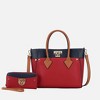 MKF Collection Brynlee Color-Block Women’s Tote Bag with Wallet by Mia K - 2 of 4