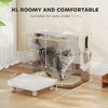 Kumasinova Cat Litter Box with Scoop & Pad,Odor-Resistant Stainless Steel Cat Litter Box for Big Cats,Non-Slip Design,23.6" x 15.7" x 11.8" - 3 of 4