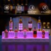 LED Lighted Liquor Bottle Display Shelf Bar Display Shelf, DIY Illuminated Bottle Shelf with App & Remote Control Freestanding Holding Bottles for Home Bar, Party - 3 of 4