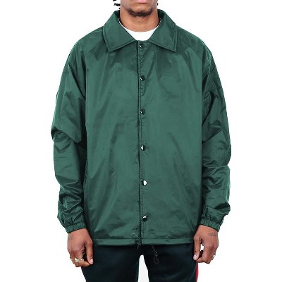 Shaka Wear Men's Coach Jacket Classic Windbreaker, Water Resistant, Relaxed  Fit - Hunter Green - Small : Target