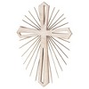 Dicksons Starburst Whitewash 14 x 10.5 Metal and Wood Hanging Wall Cross - 2 of 2