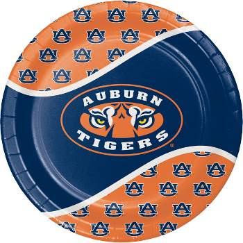 24ct Auburn Tigers Paper Plates Navy - NCAA
