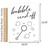 Big Dot of Happiness Bubble Send Off Yard Sign with Stakes for Outdoor Wedding Decor, Small 1-Piece Lawn Decoration - 3 of 4