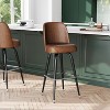 Flash Furniture 2 Pack Metal Barstool with Swivel Bucket Seat - 2 of 4