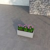 LeisureMod Flora Fiberstone and MGO Clay Planter Rectangular Planter Pot for Indoor and Outdoor - 3 of 4