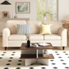 Tangkula 2-Tier Square Coffee Table 24" Living Room Center Table with 4 Storage Compartments - 3 of 4