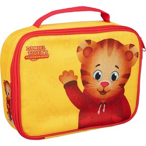 Daniel Tiger's Neighborhood Insulated Lunch Sleeve - Reusable Heavy Duty Tote Bag w Mesh Pocket (Daniel Tiger - Yellow) School Lunch Box for Kids - 1 of 4
