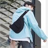 Anti Theft Sling Bag, Crossbody Chest Travel Bag for Men Women, Black Shoulder Backpack Purse - 2 of 4
