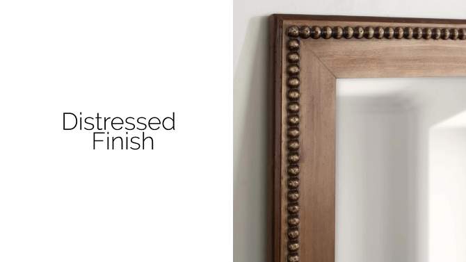 24&#34; x 36&#34; Strahm Wood Framed Wall Mirror Rustic Brown - Kate &#38; Laurel All Things Decor, 2 of 9, play video