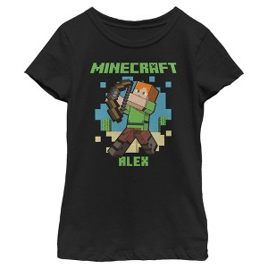 Girl's Minecraft Alex T-Shirt - 1 of 4
