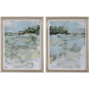 Uttermost Far Away View 27" High 2-Piece Framed Wall Art Set - 1 of 1