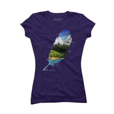 Junior's Design By Humans Wherever wind takes me By Sebasebi T-Shirt