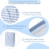 Unique Bargains Large Foldable Waterproof Travel Easy Carry Handles Laundry Basket 2 Pcs Pink & Blue - 3 of 4