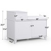 NicBex Storage Bench Shoe Rack Shoe Storage Organizer Cabinet with Seat Cushion for Bedroom, Entryway - 3 of 4