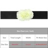 INSPIRE CHIC Women's Elastic Wide Double-Flower Stretch Corset Waist Belt 1 Pc - 4 of 4