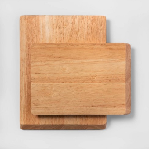 2pc Nonslip Wood Cutting Board Set - Made By Design™ - image 1 of 2