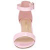 Allegra K Women's Open Round Toe Block Low Heels Ankle Strap Sandals - 2 of 4