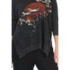 Women's Mineral Washed Cotton Dolman Sleeve Top - Jess & Jane - 2 of 3