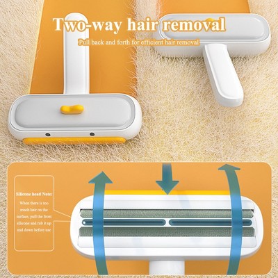Image of Pet Hair Remover Fluff Roller Two Way Lid Opening Design Pet Epilator Grooming Supplies For Dogs Cats