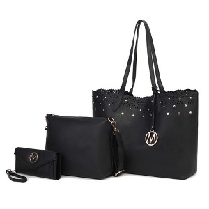 MKF Collection Mariahna 3-Piece Set – Shopper Tote, Crossbody Bag, and Wristlet Wallet Purse by Mia K - 1 of 4