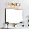 Elegant Lighting Saanvi 4 light Brass and Clear Bath Sconce - 3 of 4