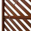 PAGED Decorative Screen Modern Partition Panel, Metal Fence Privacy Screen with Line Pattern for Balcony Garden Room Divider, 76" H×48" W - 3 of 4