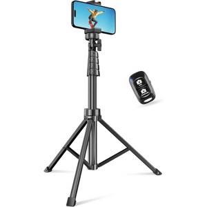 62" Phone Tripod & Selfie Stick, Extendable Cell Phone Tripod Stand - 1 of 4