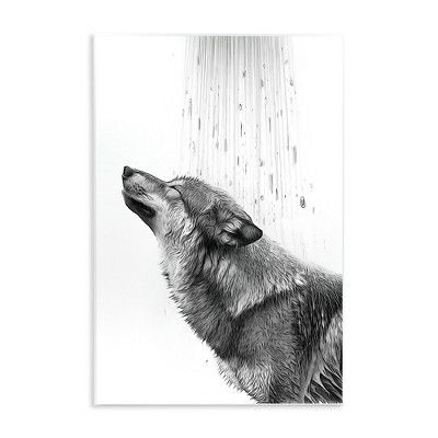 Stupell Industries Wolf in Bathroom Splash Wall Plaque Art